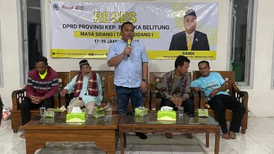 Sardi Respon Cepat Aspirasi Warga, Gelar Reses di Kampung Halaman
