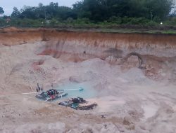 Tambang Timah Serobot Tanah dan Buang Limbah Tailing Dilahan Pribadi Tanpa Izin, Suwandi Akan Bawa Ke Meja Hukum
