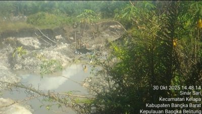 Tambang Ilegal Di DAS Desa Mancung Berpotensi Rusak Sungai