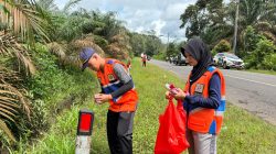 Jelang Nataru, BPTD Babel Lakukan Pemasangan Fasilitas Keselamatan Di Ruas Jalan Pangkalpinang Bangka Barat